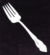 Vintage Reed &amp; Barton Tiger Lily 8 3/4 Inch Silverplate Cold Meat Serving Fork - £36.33 GBP