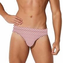 Mondxflaur Red Hearts Swim Briefs Sexy Swimming Trunks Quick Dry Soft At... - $19.99