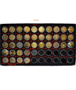 U.S. ARMY, ENLISTED, COLLAR DISKS, ASSORTED TIME PERIODS, TRAY 2 - $15.00