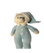 Baby Ganz Bedtime Night Nite Bear Blue White Plush Soft Toy 13 Inch PJs - $12.74