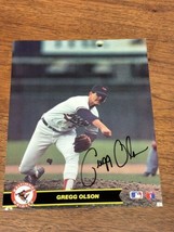 GREGG OLSON Signed Autographed Photo 8x10 Baltimore Orioles 1990 MLB JD - £11.32 GBP