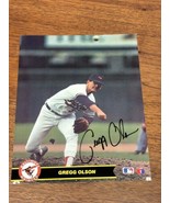 GREGG OLSON Signed Autographed Photo 8x10 Baltimore Orioles 1990 MLB JD - $282.25 MXN