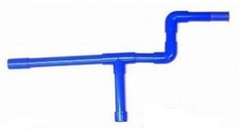 2 Bright Neon Blue 16 Inch Pistol Mini Marshmallow Gun Toy Tube Marshmellow Guns - £7.52 GBP