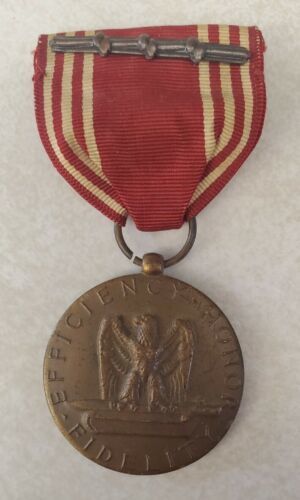 Vintage US Army For Good Conduct Ribbon Medal Efficiency Honor Fidelity - $19.60