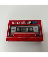 VTG 80s MAXELL Audio Cassette Normal Bias UR 90 NEW Sealed BLANK TAPE - £13.13 GBP