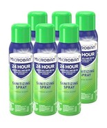 Microban 24 Hr Sanitizing Spray Disinfectant Home Cleaner Fresh Scent 15... - £19.53 GBP