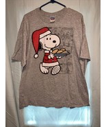 Peanuts Snoopy Santa’s Cookies Christmas Holiday T Shirt XL - £10.21 GBP