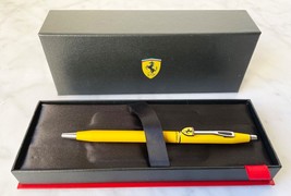 Cross Ferrari Matte Modena Yellow Lacquer Ballpoint Pen in Box FR0082-118 - £119.01 GBP