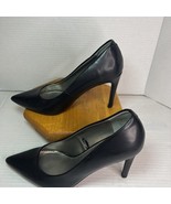 Worthington Womens Ladies Black Pointed Toe Slip On Stiletto Heel Pumps ... - $466.46 MXN