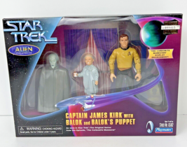 STAR TREK Alien Series Captain james Kirk with Balok and Puppet 1998 Pla... - £52.06 GBP