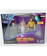 STAR TREK Alien Series Captain james Kirk with Balok and Puppet 1998 Pla... - £51.34 GBP