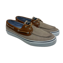 Sperry Men&#39;s Top Sider Bahama Chambray 2-Eye STS10642 Boat Shoes Tan Siz... - $49.87