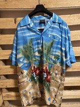 Pacific and Company Hawaiian Island Shirt Men&#39;s Size Large Beach Shells ... - £15.64 GBP