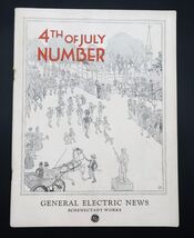 Vtg General Electric News Schenectady NY 4th of July Number 1927 HTF Eph... - $20.00