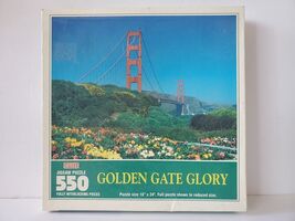 Hoyle "Golden Gate Glory" 550 Piece Jigsaw Puzzle Golden Gate Bridge 18"... - $19.99