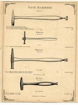 Simmons Hardware Co Tack &amp; Maydole Solid Cast Steel Hammers Catalog Page 1883 - $17.82