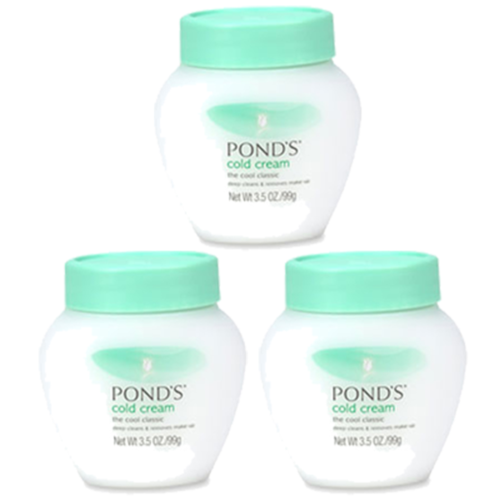 (3 Pack) NEW Pond's Cold Cream Cleanser, 3.50 Ounces - £13.59 GBP