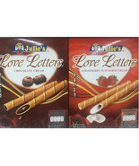 10 X 100G Julie&#39;s Love Letters Chocolate/Strawberry Wafer Sticks Biscuit... - £38.95 GBP