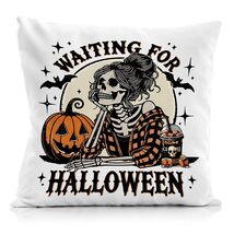 Nogrit Halloween Pillow Cover 18x18 Gothic Plaid Skeleton Pumpkin Black - $5.45 Nogrit Halloween Pillow Cover 18x18 Gothic Plaid Skeleton Pumpkin Black - $5.45