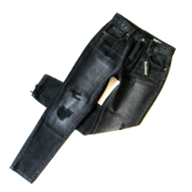 NWT Blank NYC Rivington in Interstellar Black Destroyed High Rise Taper Jeans 26 - £24.92 GBP