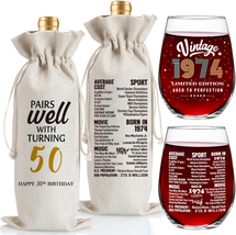 50Th Birthday Gifts for Women Men 50 Years Old Birthday Gifts 50Th Birthday Anni - £24.86 GBP