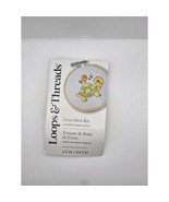 Loops &amp; Threads Hummingbird Cross Stitch Kit 6&quot; Counted Embroidery Hoop NIP - $228.56 MXN