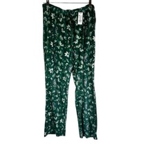 Croft And Barrow Women’s Pajama Pants Color Green Size X-LARGE Retail $4... - £16.99 GBP