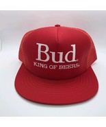 Vintage Budweiser Bud King of Beers Mesh Snapback Hat Cap - $17.39 CAD