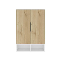 Barletta Armoire - Light Oak / White - $474.99