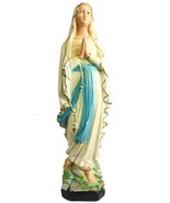 Vintage Sculpture Religious Our Lady Notre Dame Madonna Mary of Lourdes Sky - £242.75 GBP