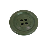 Rampage Green Plastic  Main Front Replacement button 1&quot; - $5.95