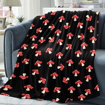 Mushroom Blanket, Cute Cartoon Mushroom Throw Blanket, Christmas Birthday Gifts  - £30.83 GBP