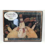 CounterArt Tempered Glass Cutting Board Christmas snowmen 12X15 New - $352.83 MXN