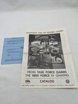 Vintage Task Force Games Catalog And Order Form - £25.11 GBP