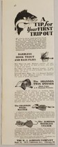 1929 Print Ad Shannon Spinner &amp; Weed-Master Fishing Lures Jamison Co. Chicago,IL - £8.72 GBP