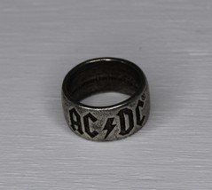AC/DC Ring Size 10 Vintage 2003 Alchemy Poker English Pewter - $46.74
