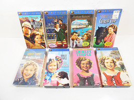 Lot of 8 Shirley Temple VHS Video Tapes  Wee Willie Winkle Curly Top Stowaway - £14.04 GBP