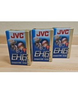 New JVC Compact VHS EHG Hi-Fi TC-30 Lot Of 3 Blank Tapes 90 min each - £9.10 GBP