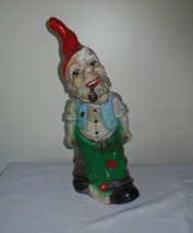 Zeho Gnome Germany 16&quot; Plastic With Pipe Vintage Garden Decor - £23.39 GBP