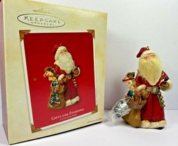 2003 Hallmark Keepsake Christmas Ornament Gifts For Everyone A Visit From Santa - $21.77