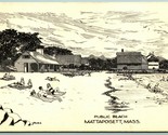 Artista Firmato Jarves Publici Spiaggia Mattapoisett Massachusetts Ma Unp - £8.20 GBP