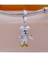 Disney 100th Anniversary Mickey Mouse Dangle Charm with 925 silver  7928... - £13.74 GBP