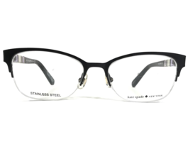 Kate Spade Eyeglasses Frames VALARY 0W93 Black Cat Eye Half Rim 49-16-135 - £55.68 GBP