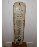 Vintage Drink Frostie Root Beer metal Thermometer - $346.50