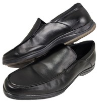 Van Heusen Mens Shoe Size 11 Black Faux Leather Finley Slip On Dressy - Casual - £15.82 GBP