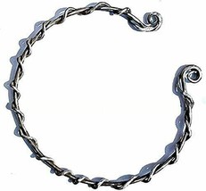 Handmade Lady of The Realm Iron Torc Necklace, Handcrafted Twisted Choker Torc - £28.97 GBP