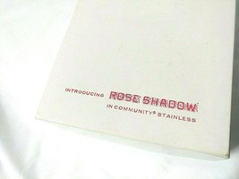 New Vtg Rose Shadow Community Stainless 6 Pc Serving Hostess Set Orignal Box - £46.69 GBP