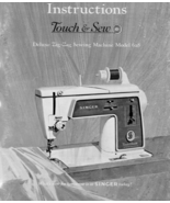 Singer Touch &amp; Sew 628 Sewing Machine Instructions Manual PDF Copy 4G US... - $19.50