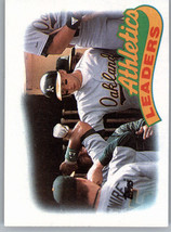 1989 Topps 639 Athletics Leaders Team Leader Card Oakland Athletics - $0.99