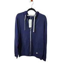 New Marine Layer Men&#39;s XXL Afternoon Full-Zip Hoodie True Navy  - $59.39